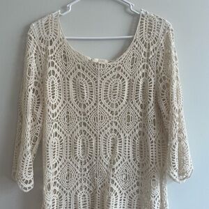 Adiva Cream Lace Top